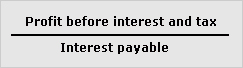 Interest cover ratio